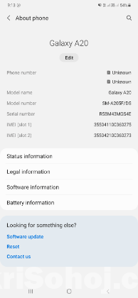 Samsung a20 Mobile phone